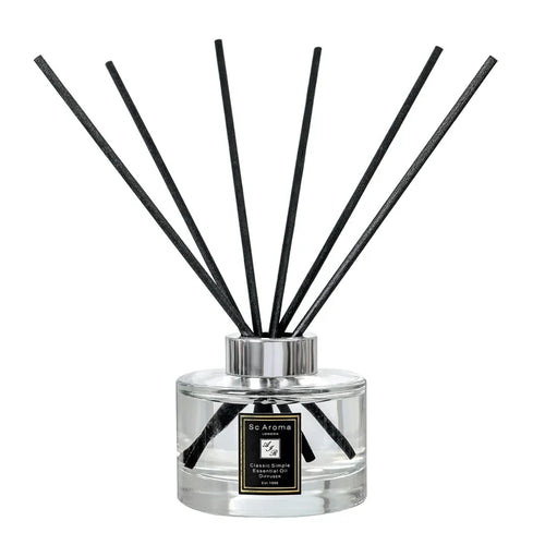 150ml Aromatherapy Essential Oil Black Rattan Sticks Aromatherapy Reed Diffuser Home Air Freshener English Pear Freesia Lavender