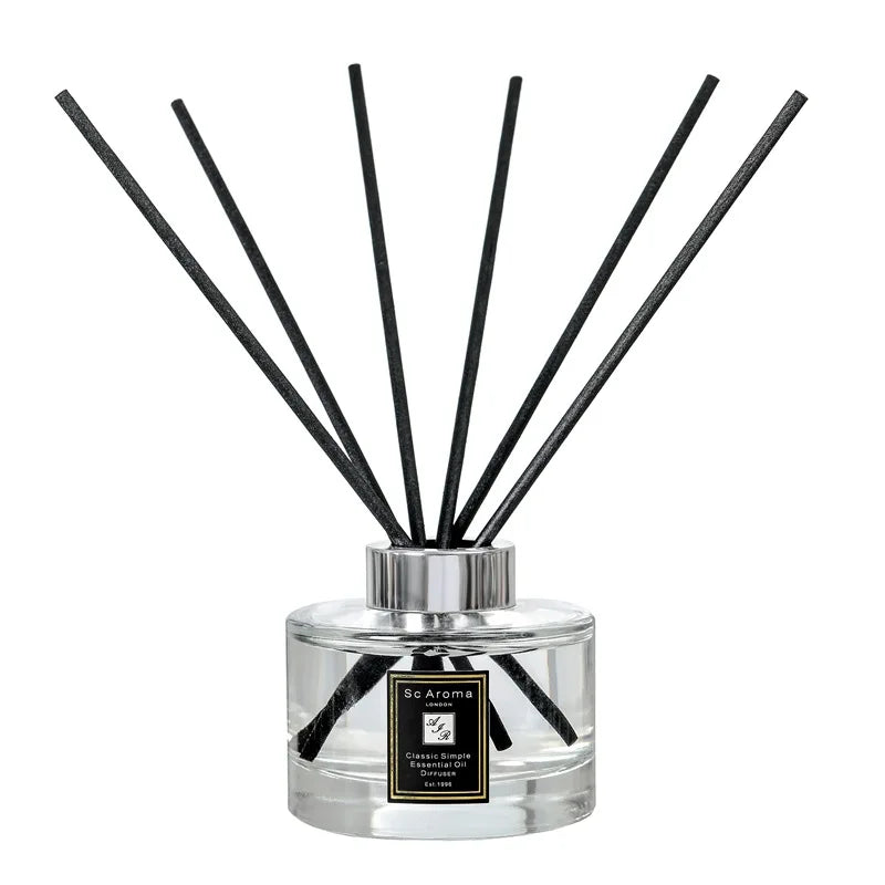 150ml Aromatherapy Essential Oil Black Rattan Sticks Aromatherapy Reed Diffuser Home Air Freshener English Pear Freesia Lavender