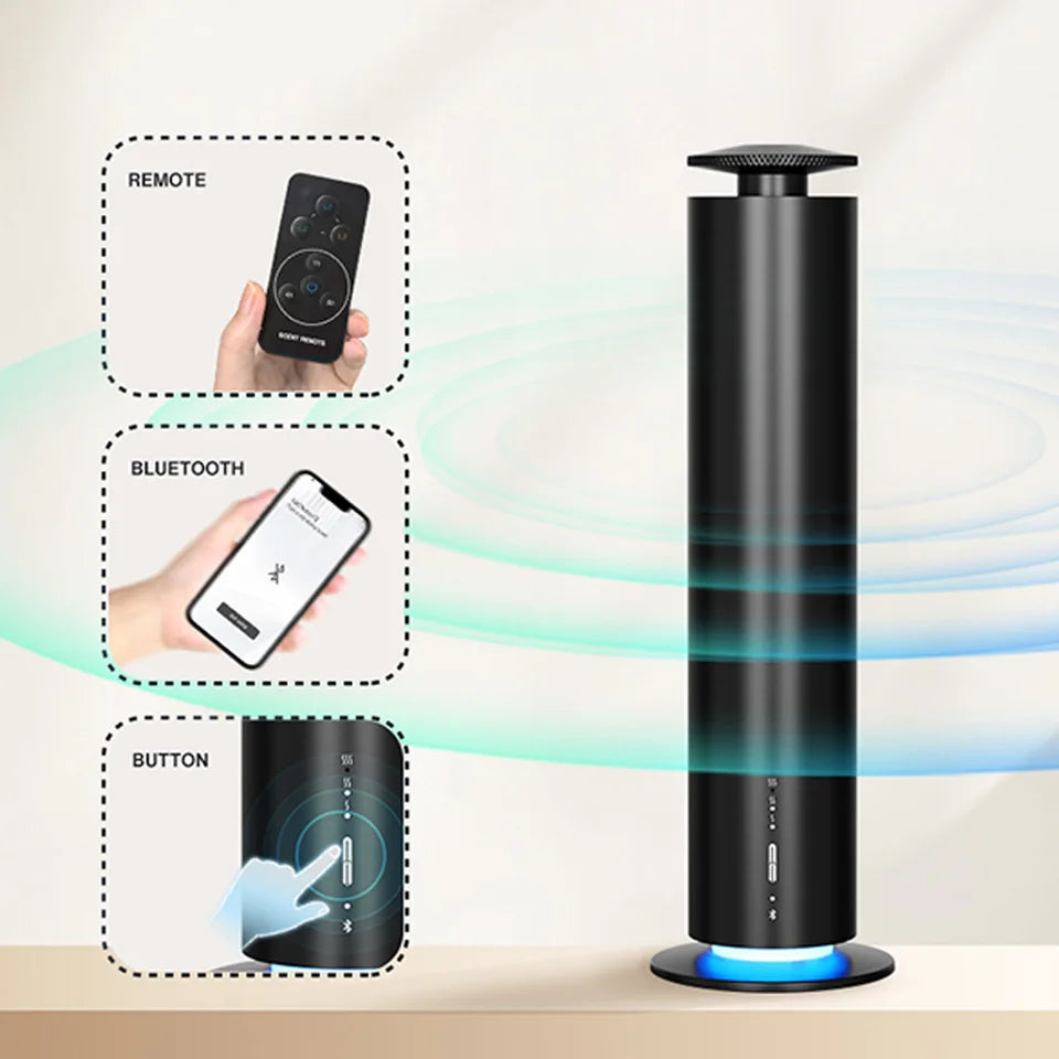 TEABLUM Smart Essential Oil Diffuser Office Aromatherapy Machine Battery Aromatherapy Machine Home Electric Aromatherapy Machine