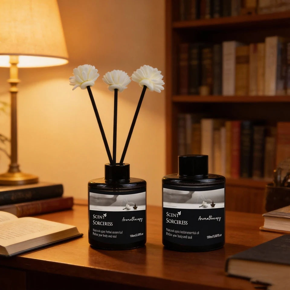 150ml Fragrance Rattan Reed Diffuser Aromatherapy Sets Fragrance Jasmine Vanilla Hotel Air Freshener Home Essential Oil Perfume