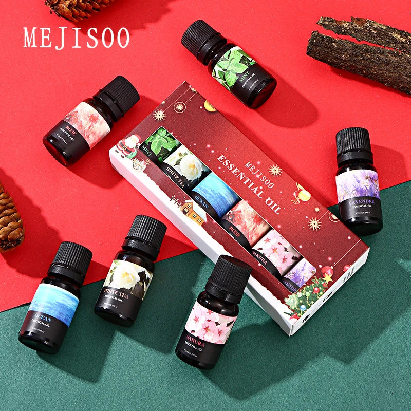 Natural Plant Aromatherapy Essential Oil Set,Air Conditioning Perfume Refill Aroma Diffuser Fragrance Humidifier Air Freshener