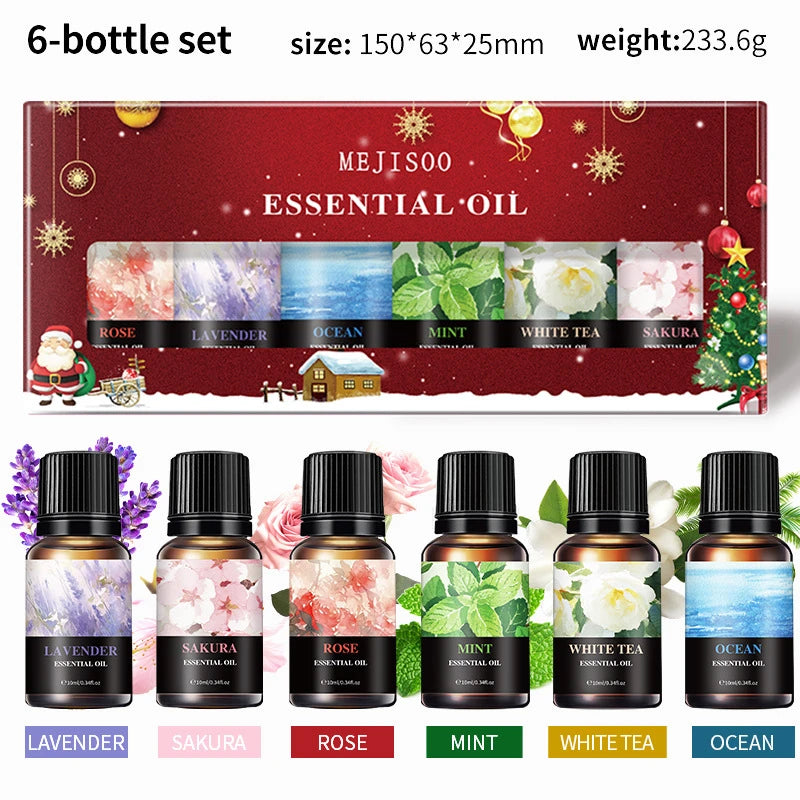 Natural Plant Aromatherapy Essential Oil Set,Air Conditioning Perfume Refill Aroma Diffuser Fragrance Humidifier Air Freshener