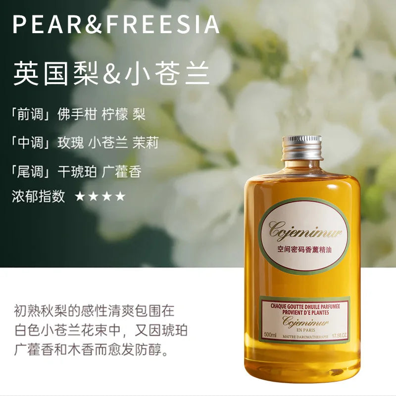 500ML Home Reed Diffuser Refill Oil Long Lasting Fragrance Air Freshener For Bedroom Living Room Hotel Aromatherapy Diffuser