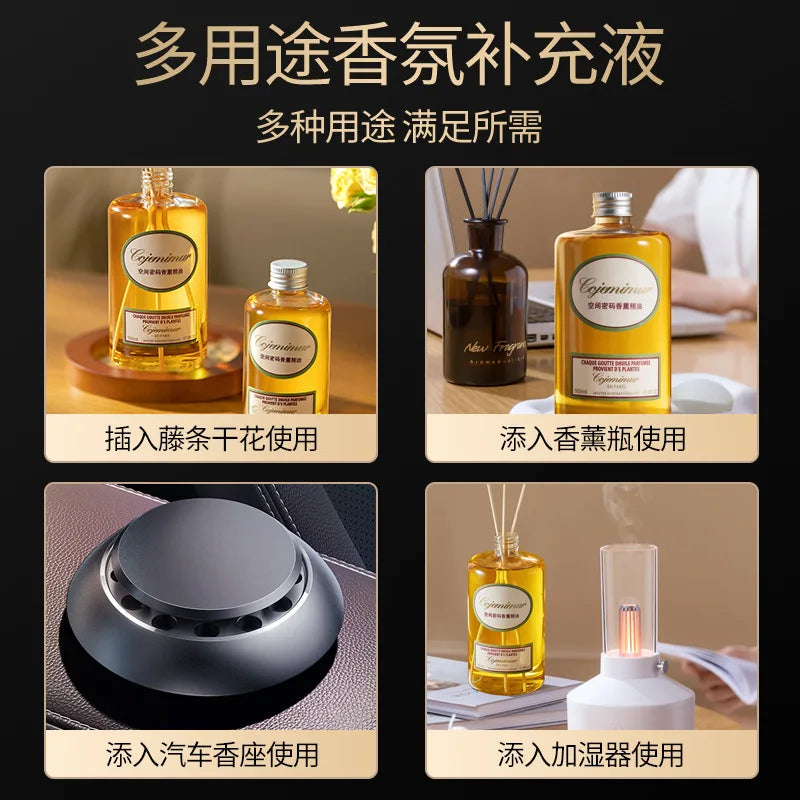 500ML Home Reed Diffuser Refill Oil Long Lasting Fragrance Air Freshener For Bedroom Living Room Hotel Aromatherapy Diffuser