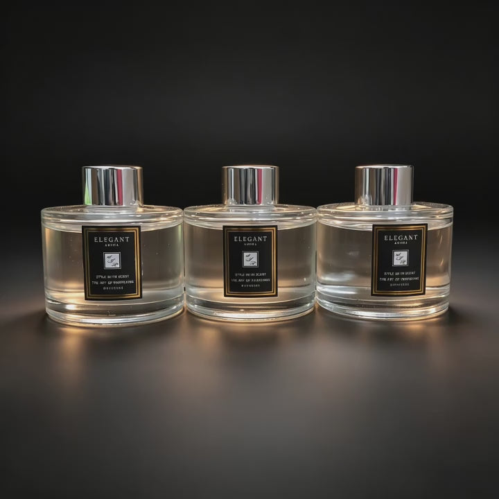 150ml Aromatherapy Essential Oil Black Rattan Sticks Aromatherapy Reed Diffuser Home Air Freshener English Pear Freesia Lavender